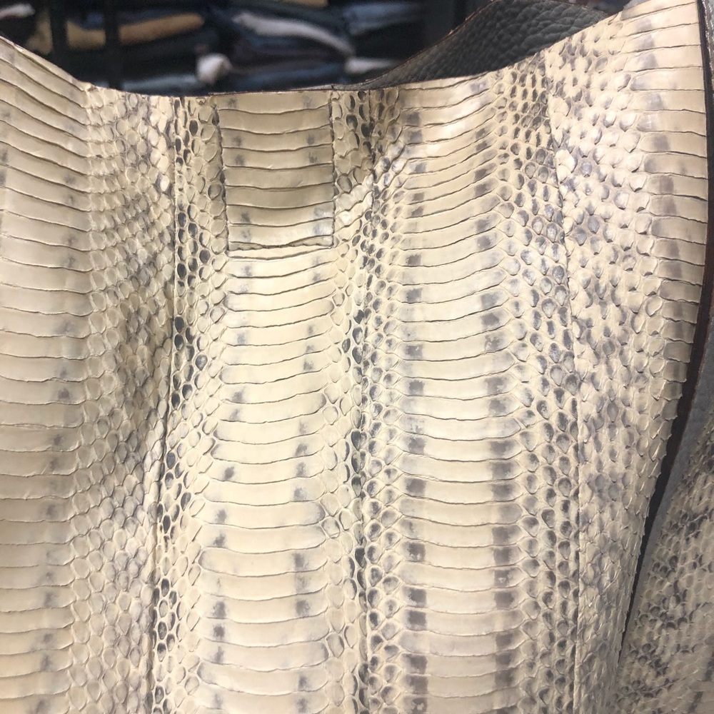 Vhb Python Open Tote Handbags Grey - image 2